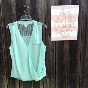 Candies Sea Green Blouse